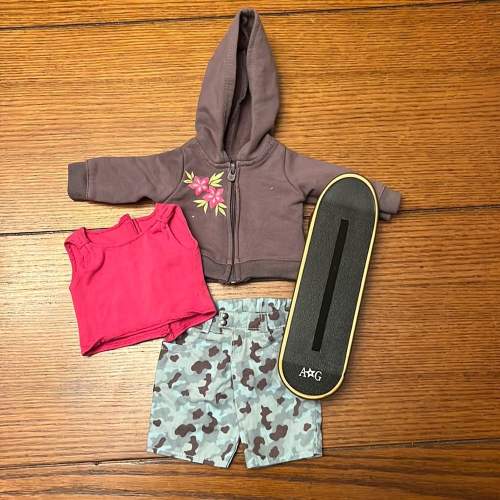 American Girl Skateboard outfit
